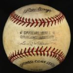 1996 (April 15) Chicago Cubs Cincinnati Reds Wrigley Field Game Used ONL Coleman Baseball (MEARS LOA)