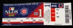 2008 (October 1) Chicago Cubs Los Angeles Dodgers Wrigley Field NLDS Game Used OML Selig Baseball & Ticket Stub (MEARS LOA)