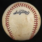 2008 Chicago White Sox Toronto Blue Jays US Cellular Field Game Used OML Selig Baseball (MEARS LOA)