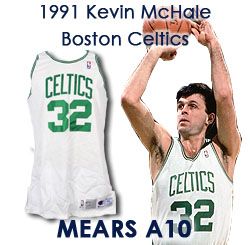 1991 Kevin McHale Boston Celtics Game Worn Home Jersey (MEARS A10)