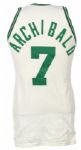 1982-83 Nate Tiny Archibald Boston Celtics Game Worn Home Jersey (MEARS A10)