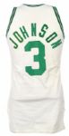 1983-84 World Championship Season Dennis Johnson Boston Celtics Game Worn Home Jersey (MEARS A10)