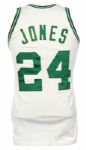 1984 circa Sam Jones Boston Celtics Hall of Fame Home Jersey (MEARS LOA)