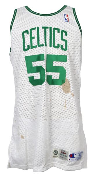 1995-96 Eric Williams Boston Celtics Game Worn Home Uniform (MEARS LOA)