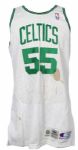 1995-96 Eric Williams Boston Celtics Game Worn Home Uniform (MEARS LOA)