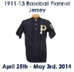 1911-13 circa Navy Blue Pinstriped "P" Spalding Baseball Uniform 