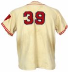 1950-53 circa Boston Braves #39 Flannel Baseball Uniform  