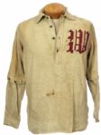 1900-10s circa Flannel W Wright & Ditson Baseball Unifrom w/ Collar &  Detachable Sleeves