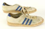 1970 Richie Guerin Atlanta Hawks Signed Game Worn Adidas Shoes (MEARS LOA/JSA) Final Game of Career