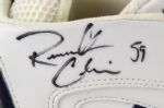 2004 (October 10) Roosevelt Colvin New England Patriots Signed Game Worn Cleats (Player LOA & PSA/DNA) Super Bowl Season