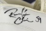 2004 (October 10) Roosevelt Colvin New England Patriots Signed Game Worn Cleats (Player LOA & PSA/DNA) Super Bowl Season