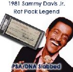 1981 Sammy Davis Jr. Signed Check (PSA/DNA Slabbed)