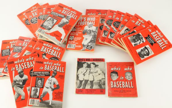 1945-88 Whos Who in Baseball & Football Collection - Lot of 22