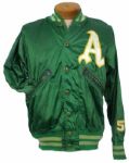 1963-65 Kansas City Athletics #5 Game Worn Warm Up Jacket (MEARS LOA)