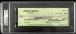 1987 Bart Giamatti MLB Commissioner Signed Check (PSA/DNA Slabbed)