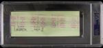 1987 Bart Giamatti MLB Commissioner Signed Check (PSA/DNA Slabbed)