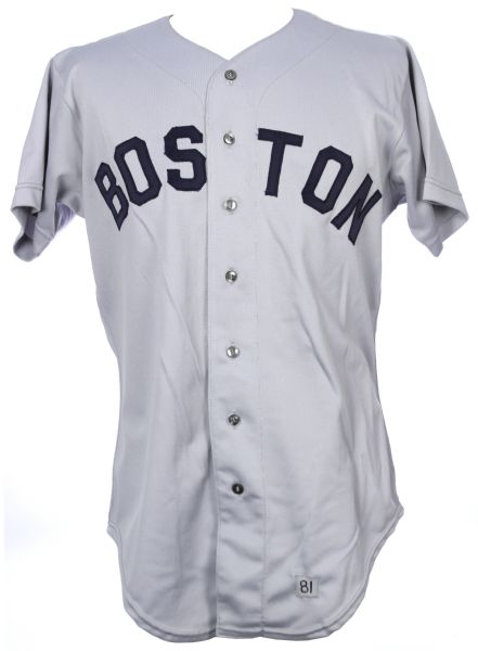 1981-84 Boston Red Sox Organizational Road Uniform (MEARS LOA)