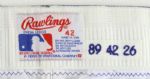 1988-89 Hank Aaron Milwaukee Brewers Old Timers Game Worn Home Uniform (MEARS LOA)