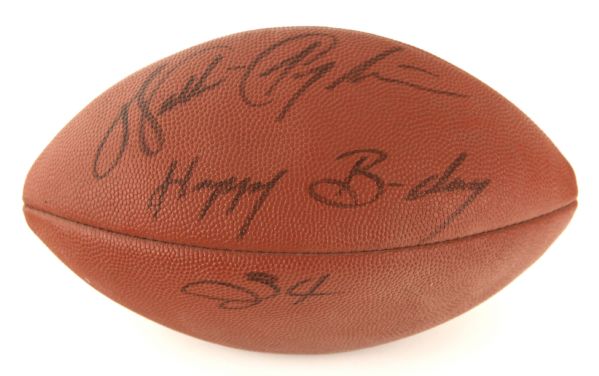 1990s circa Walter Payton Chicago Bears Signed NFL Football w/ Happy Birthday Inscription (JSA)