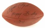 1990s circa Walter Payton Chicago Bears Signed NFL Football w/ Happy Birthday Inscription (JSA)