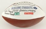 1994 Gale Sayers Chicago Bears Kansas Signed College Football 125th Anniversary w/ Kansas Comet Inscription (JSA)