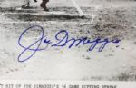 1941 circa Joe DiMaggio Signed New York Yankees 8 x 10 Last Hit of Hitting Streak B/W Photo (JSA)