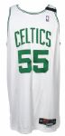 2000-01 Eric Williams Game Worn Boston Celtics Home Jersey w/ Dorothy Auerbach Commemorative Black Shoulder Band (MEARS LOA)