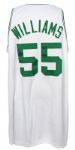 2000-01 Eric Williams Game Worn Boston Celtics Home Jersey w/ Dorothy Auerbach Commemorative Black Shoulder Band (MEARS LOA)