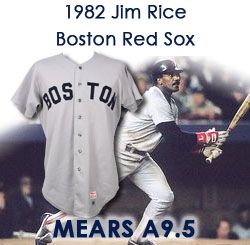 1982 Jim Rice Boston Red Sox Game Worn Road Jersey (MEARS A9.5)