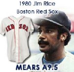 1980 Jim Rice Boston Red Sox Game Worn Home Jersey (MEARS A9.5)