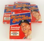 1989 Mickey Mantle New York Yankees Baseball Card Kit Collection (Lot of 4)