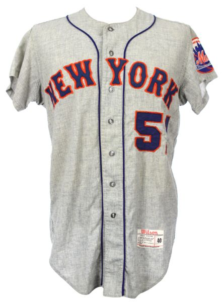 1966 Ron Hunt New York Mets Game Worn Road Jersey (MEARS LOA)