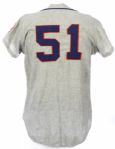 1966 Ron Hunt New York Mets Game Worn Road Jersey (MEARS LOA)
