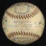 1928 Chicago White Sox Team Signed OAL Barnard Baseball - 18 Signatures w/ Mo Berg, Ted Lyons, Ed Walsh, Red Faber (JSA)