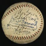 1928 Chicago White Sox Team Signed OAL Barnard Baseball - 18 Signatures w/ Mo Berg, Ted Lyons, Ed Walsh, Red Faber (JSA)