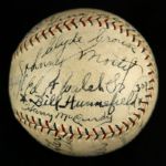 1928 Chicago White Sox Team Signed OAL Barnard Baseball - 18 Signatures w/ Mo Berg, Ted Lyons, Ed Walsh, Red Faber (JSA)