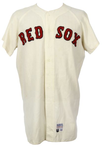 1970 George Thomas Boston Red Sox Game Worn Home Jersey (MEARS LOA)