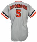 1977 Brooks Robinson Baltimore Orioles Signed Road Jersey (JSA)
