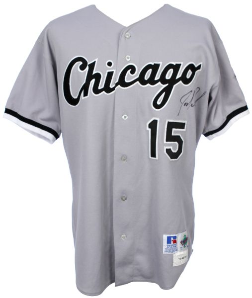 1999 Josh Paul Chicago White Sox Signed Game Worn Road Jersey (MEARS LOA/JSA)
