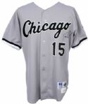 1999 Josh Paul Chicago White Sox Signed Game Worn Road Jersey (MEARS LOA/JSA)