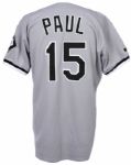 1999 Josh Paul Chicago White Sox Signed Game Worn Road Jersey (MEARS LOA/JSA)