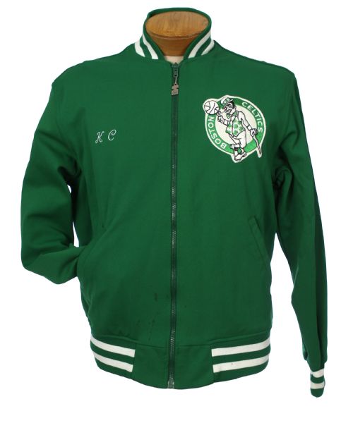 1983-88 circa K.C. Jones Boston Celtics Game Worn Warm Up Jacket (MEARS LOA)