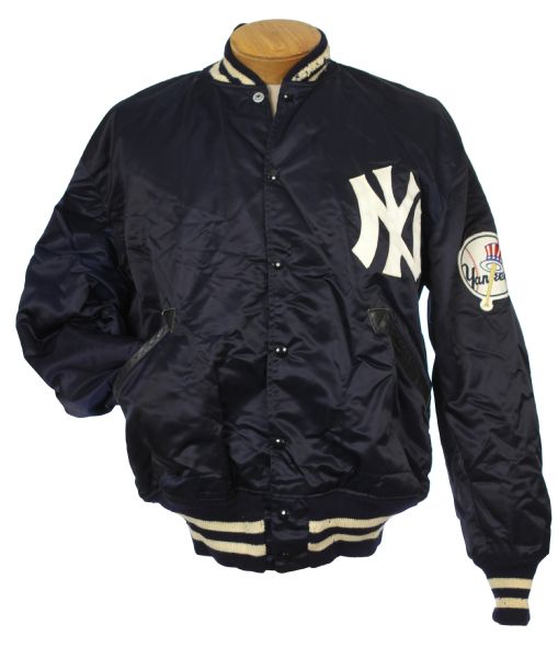 1960s circa New York Yankees Game Worn Lined Satin Jacket (MEARS LOA)