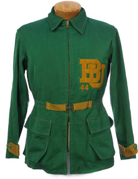 1944 circa Baylor University Bears Student Long Coat 