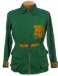 1944 circa Baylor University Bears Student Long Coat 