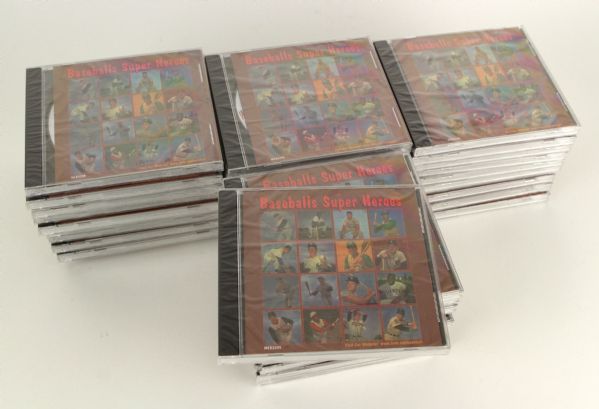 1964 Baseballs Super Heroes CD Collection w/ Mickey Mantle Ernie Banks Willie Mays Sandy Koufax Roger Maris (Lot of 80)