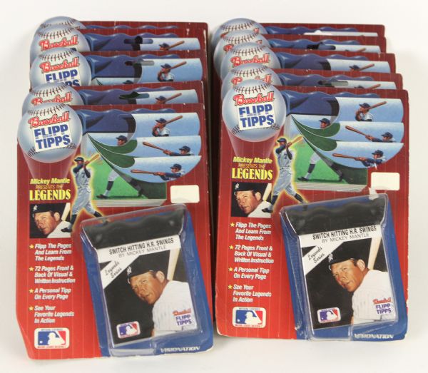 1989 Mickey Mantle New York Yankees Baseball Flip Tipps Collection (Lot of 27)