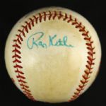 1983 Carl Yastrzemski Ron Kittle All-Star Game Signed OML Rawlings Kuhn  Baseball (JSA)