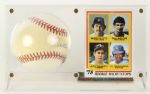 1993 Paul Molitor Toronto Blue Jays Signed Official World Series BaseBall and 1978 Topps Rookie Card (JSA)