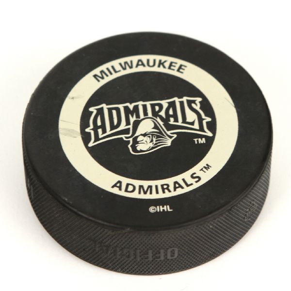 1998-2001 Milwaukee Admirals International Hockey League Game Used Puck